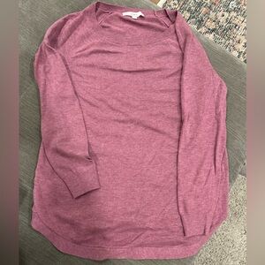LOFT Dusty Rose Knit Tunic sweater